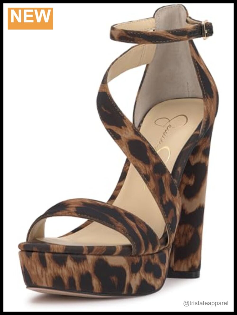 Womens Ankle Strap Platform Block Heel Sandal Faux Leather Semi Formal